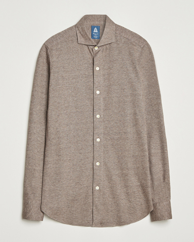 Herre | Finamore Napoli | Finamore Napoli Cotton/Cashmere Jersey Polo Beige