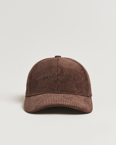 Herre | Jacob Cohën | Jacob Cohën Corduroy Logo Cap Brown