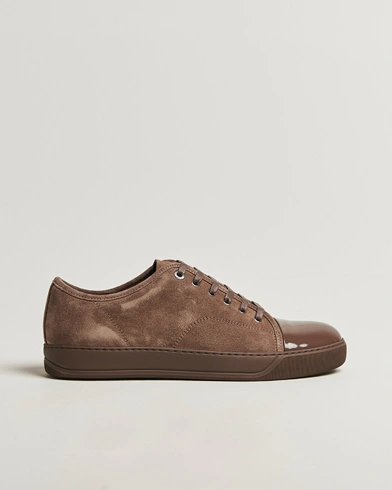 Lanvin DBB1 Patent Cap Toe Sneaker Dark Mocha – Brun