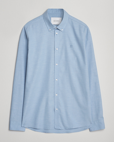 LES DEUX Dessert Reg Flannel Shirt Allure – Blå