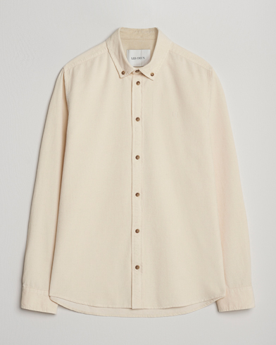 LES DEUX Konrad Pinwale Corduroy Shirt Ivory – Hvit