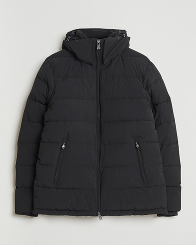 Herre | Oscar Jacobson | Oscar Jacobson Hooded Puffer Jacket Black