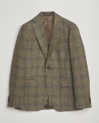 Herre | Oscar Jacobson | Oscar Jacobson Fogerty Moon Tweed Blazer Green