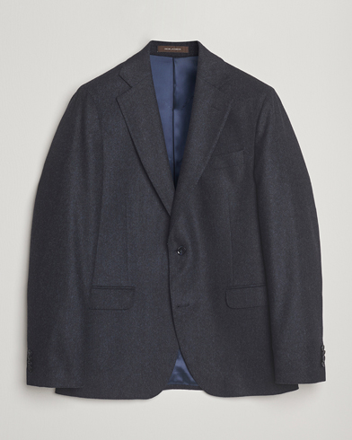 Herre | Oscar Jacobson | Oscar Jacobson Fogerty Herringbone Tweed Blazer Navy