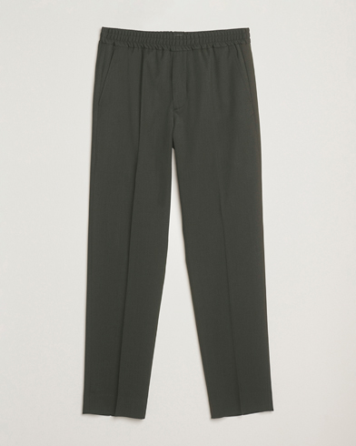 Herre | Filippa K | Filippa K Theo Relaxed Wool Trousers Green Melange