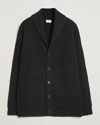 Herre | Filippa K | Filippa K Wool Shawl Collar Cardigan Black