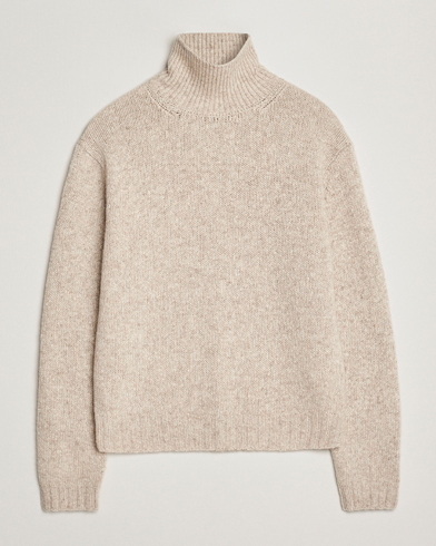 Herre | Auralee | Auralee Cashmere Melange Rollneck Beige