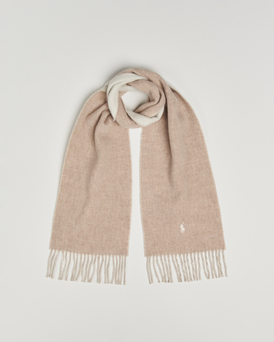 Herre | Polo Ralph Lauren | Polo Ralph Lauren Reversible Wool Scarf Taupe