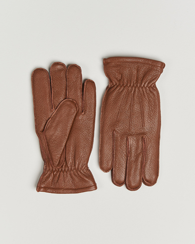Herre | Polo Ralph Lauren | Polo Ralph Lauren Full Grain Leather Gloves Caramel