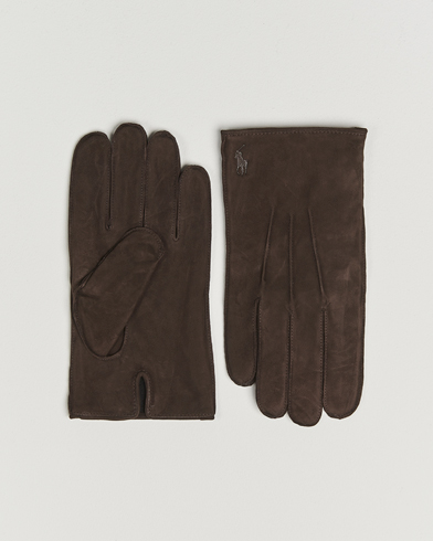 Herre | Polo Ralph Lauren | Polo Ralph Lauren Suede Gloves Dark Brown