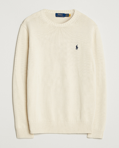 Herre | Polo Ralph Lauren | Polo Ralph Lauren Cotton Crew Neck Sweater Andover Cream