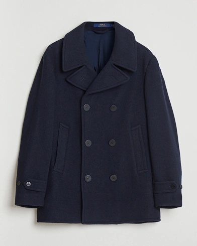 Herre | Polo Ralph Lauren | Polo Ralph Lauren Lightweight Melton Peacoat Navy