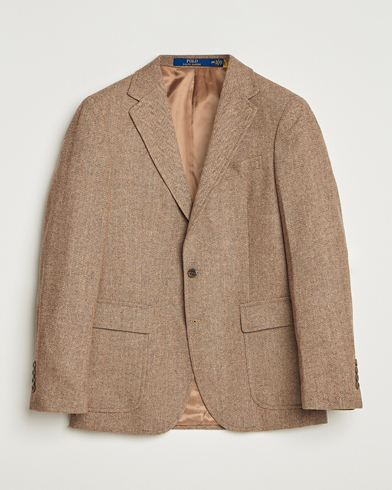 Herre | Polo Ralph Lauren | Polo Ralph Lauren Single Breasted Herringbone Sportcoat Brown/Tan