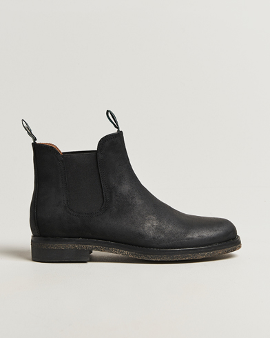 Herre | Polo Ralph Lauren | Polo Ralph Lauren Radford Chelsea Boot Black Rough-Out Suede