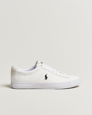 Herre | Polo Ralph Lauren | Polo Ralph Lauren Sayer Canvas Sneakers White/Black