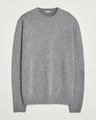Herre | Stenströms | Stenströms Brushed Merino Crew Neck Grey