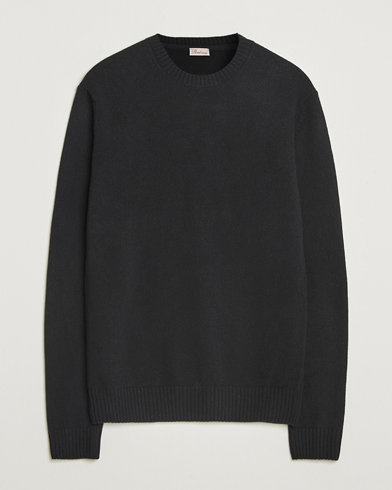 Herre | Stenströms | Stenströms Brushed Merino Crew Neck Black