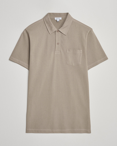 Herre | Sunspel | Sunspel Riviera Polo Shirt Fog