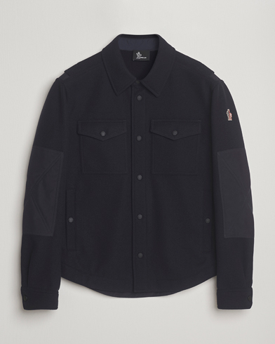 Herre | Moncler Grenoble | Moncler Grenoble Brushed Cotton Overshirt Navy