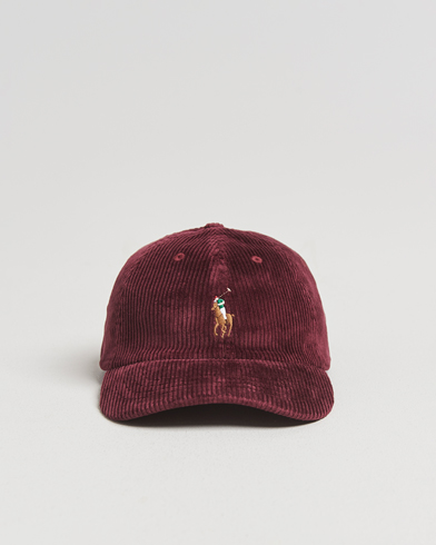 Herre | Polo Ralph Lauren | Polo Ralph Lauren Corduroy Cap Rich Ruby
