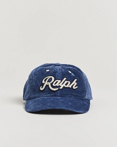 Herre | Polo Ralph Lauren | Polo Ralph Lauren Retro Corduroy Cap Boston Navy