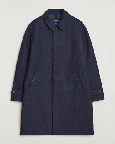 Herre | Polo Ralph Lauren | Polo Ralph Lauren Heritage Twill Wool Coat Collection Navy