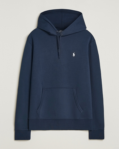 Herre | Polo Ralph Lauren | Polo Ralph Lauren Double Knitted Hoodie Aviator Navy