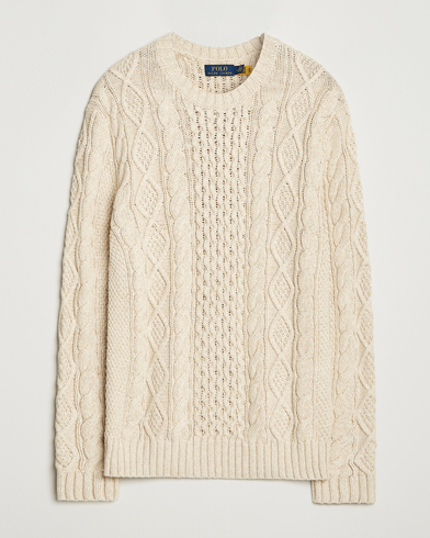Herre | Polo Ralph Lauren | Polo Ralph Lauren Cotton Marl Pullover Oatmeal