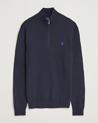 Herre | Polo Ralph Lauren | Polo Ralph Lauren Cotton Half Zip Navy Heather