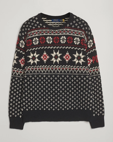 Herre | Polo Ralph Lauren | Polo Ralph Lauren Cotton/Cashmere Sweater Black Combo