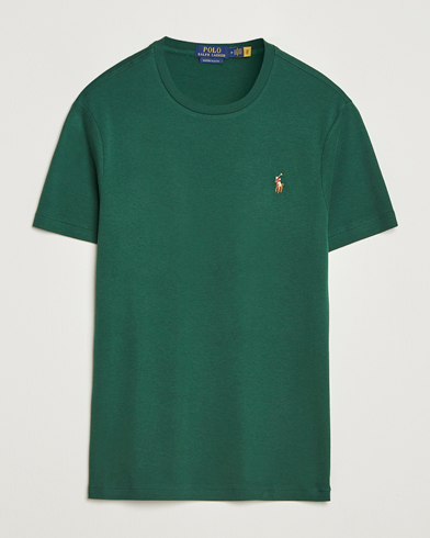 Herre | Polo Ralph Lauren | Polo Ralph Lauren Luxury Pima Cotton Crew Neck T-Shirt Vintage Pine