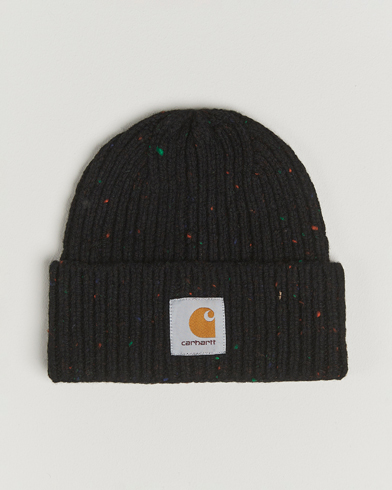 Herre | Carhartt WIP | Carhartt WIP Anglistic Wool/Cotton Beanie Black