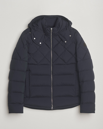 Herre | Moncler | Moncler Cecaud Down Biker Jacket Navy