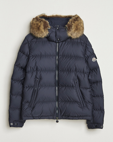 Herre | Moncler | Moncler Maya Faux Fur Jacket Navy
