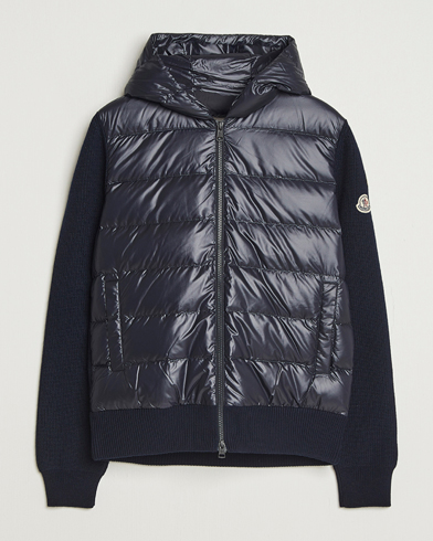 Herre | Moncler | Moncler Padded Hooded Cardigan Navy