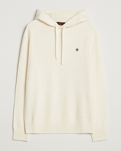 Herre | Morris | Morris Hertford Lambswool Hoodie Off White