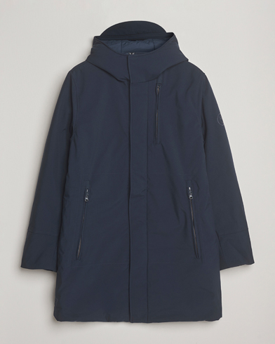 Herre | KnowledgeCotton Apparel | KnowledgeCotton Apparel Climateshell Padded Jacket Navy