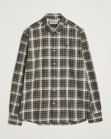 Barbour Lifestyle Mosswood Checked Shirt Olive – Grønn