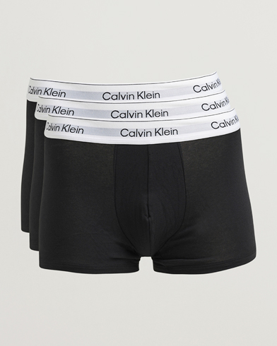 Herre | Calvin Klein | Calvin Klein 3-Pack Icon Cotton Stretch Trunk Black