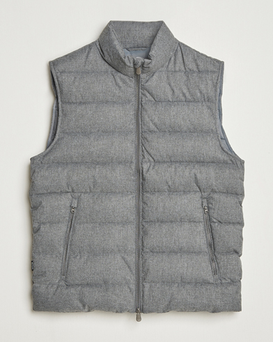 Herre | Save The Duck | Save The Duck Italo Padded Flannel Vest Mid Grey Melange