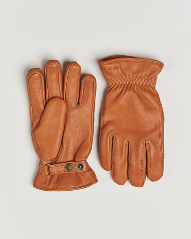 Herre | Hestra | Hestra Burensvik Deerskin Wool Pile Glove Cognac