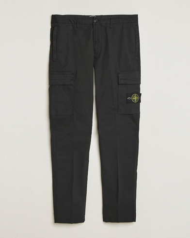 Herre | Stone Island | Stone Island Supima Cotton Stretch Cargo Trousers Black