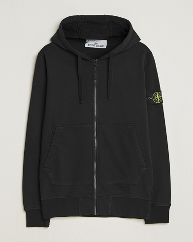 Herre | Stone Island | Stone Island Garment Dyed Fleece Full-Zip Hood Black