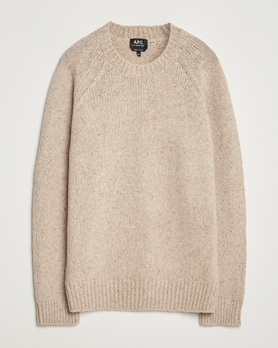 Herre | A.P.C. | A.P.C. Harris Wool Knitted Sweater Beige