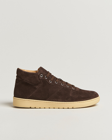Herre | CQP | CQP Center Mid Suede Sneaker Dark Brown