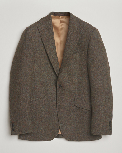 Herre | Walker Slater | Walker Slater Edward Shetland Wool Donegal Blazer Dark Green