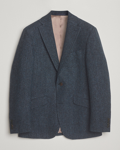 Herre | Walker Slater | Walker Slater Edward Shetland Wool Donegal Blazer Navy