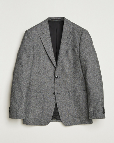 Herre | Tiger of Sweden | Tiger of Sweden Justin Brushed Wool Blazer Black