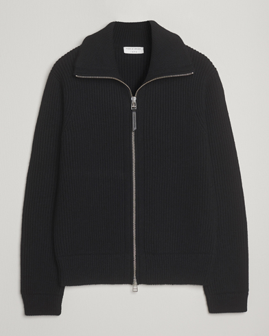 Herre | Tiger of Sweden | Tiger of Sweden Niall Heavy Wool Full Zip Black
