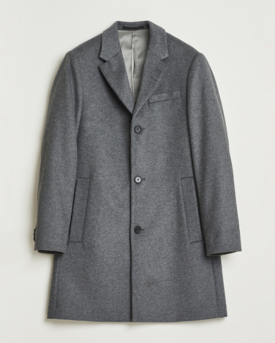 Herre | Tiger of Sweden | Tiger of Sweden Finnan Wool/Cashmere Coat Dark Grey Melange